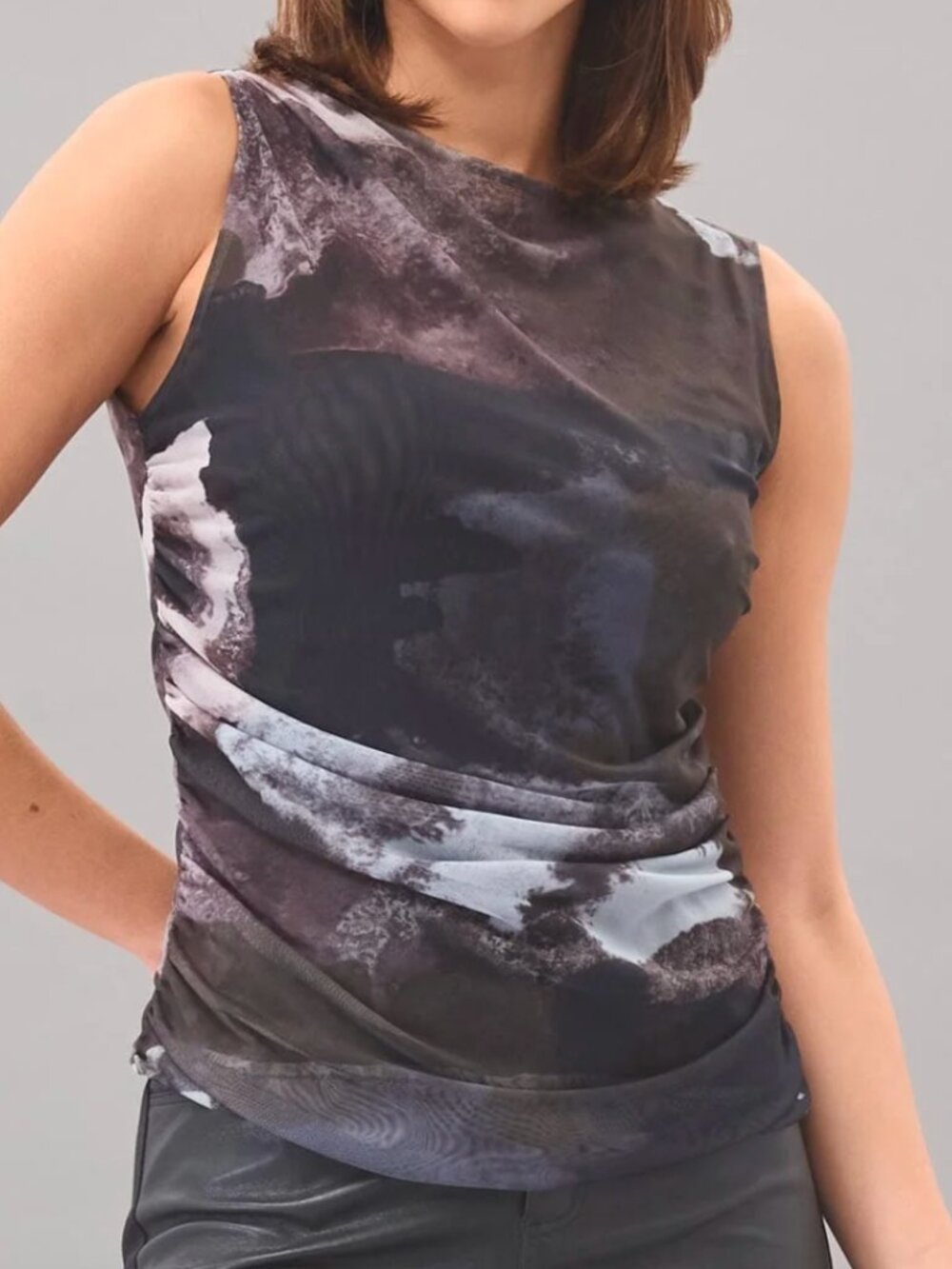 Lola and Sophie "Full Moon" Mesh Top, Size Small